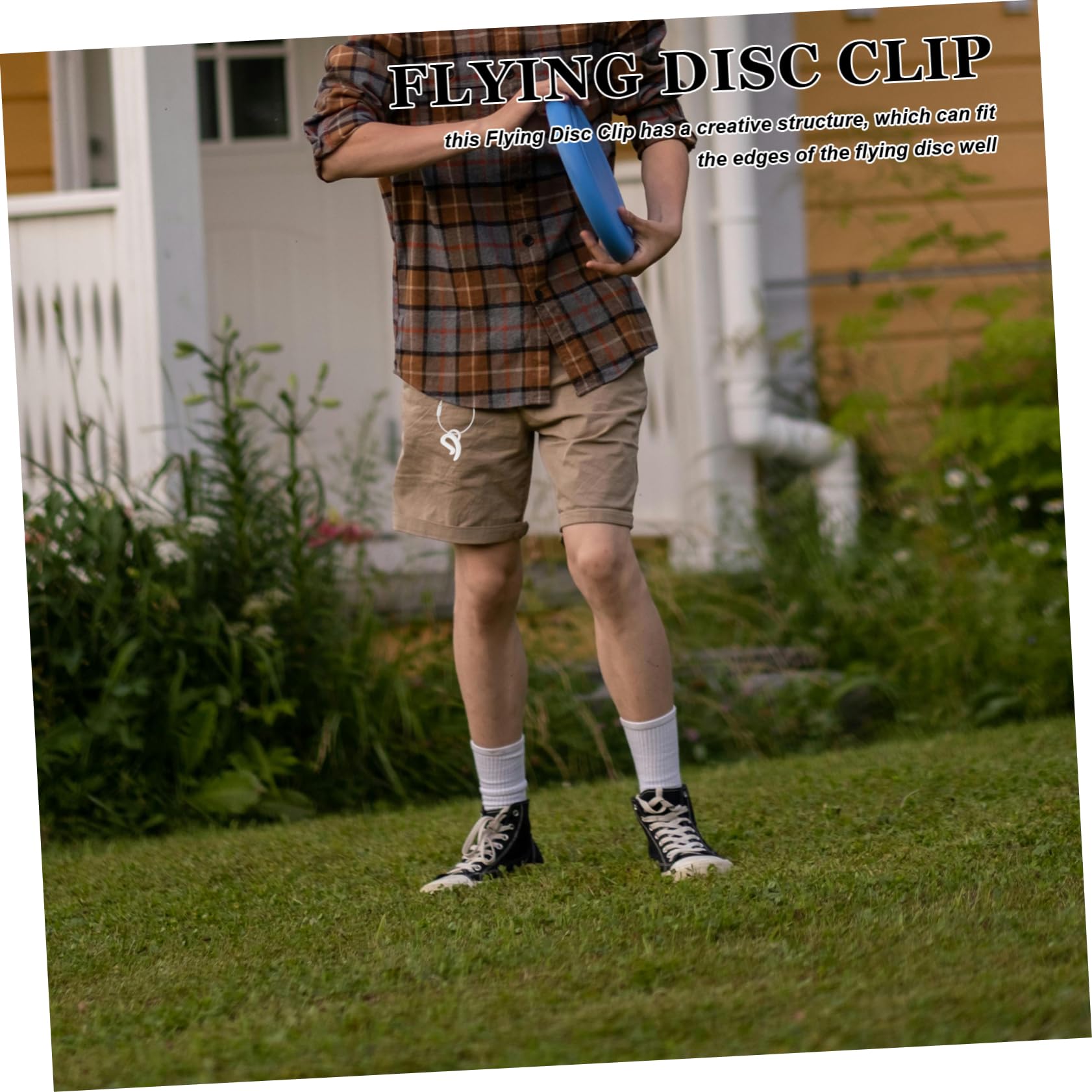 SUPVOX Portable Flying Disc Holder Disc Clip Compact Lightweight for Outdoor Games