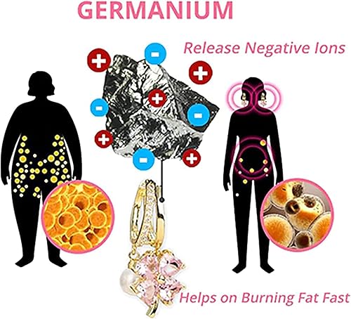 Miniatura 4 de Lymphvity MagneTherapy - Aretes de germanio, 2 pares de aretes de magnetoterapia linfática para mujer