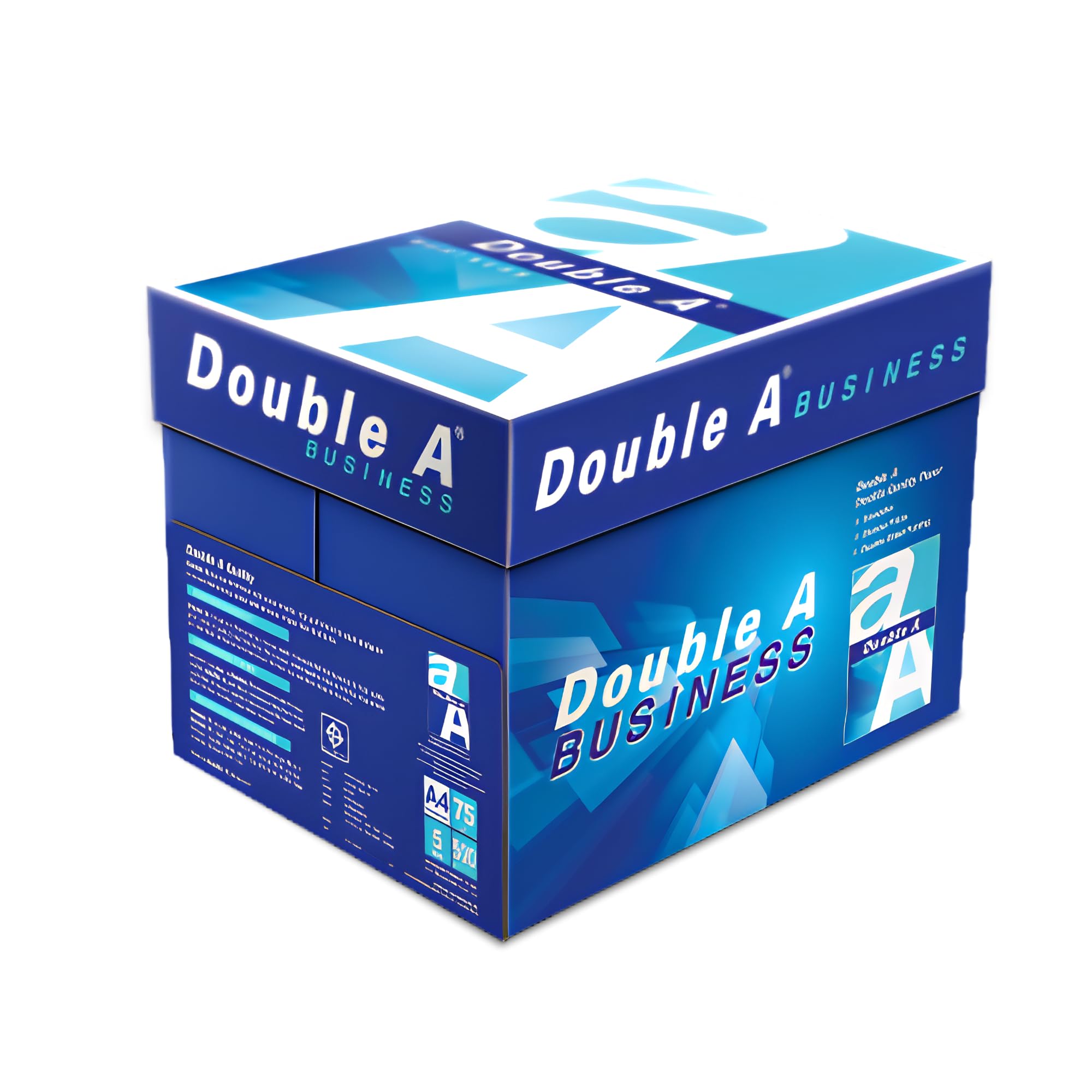 Double A Drucker-/ Kopierpapier Expressbox: A4, 80 g/m², 2500 Blatt (lose), weiß