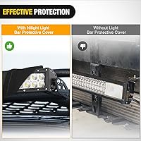 Vista 5 de Nilight Cubierta de barra de luz LED de 22 pulgadas, funda protectora de nailon negro, ajuste universal, barra recta y curva, impermeable, a prueba