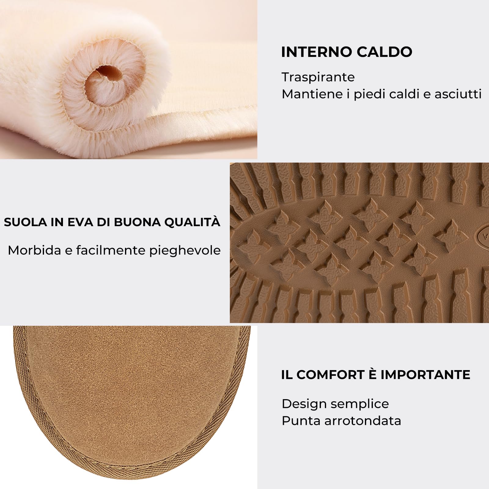 Mishansha Stivali Donna Caldo Stivali da Neve Comode Scarpe da Neve