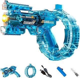 Elektrische Wasserpistole mit Blitz-Effekt, XL-Tank