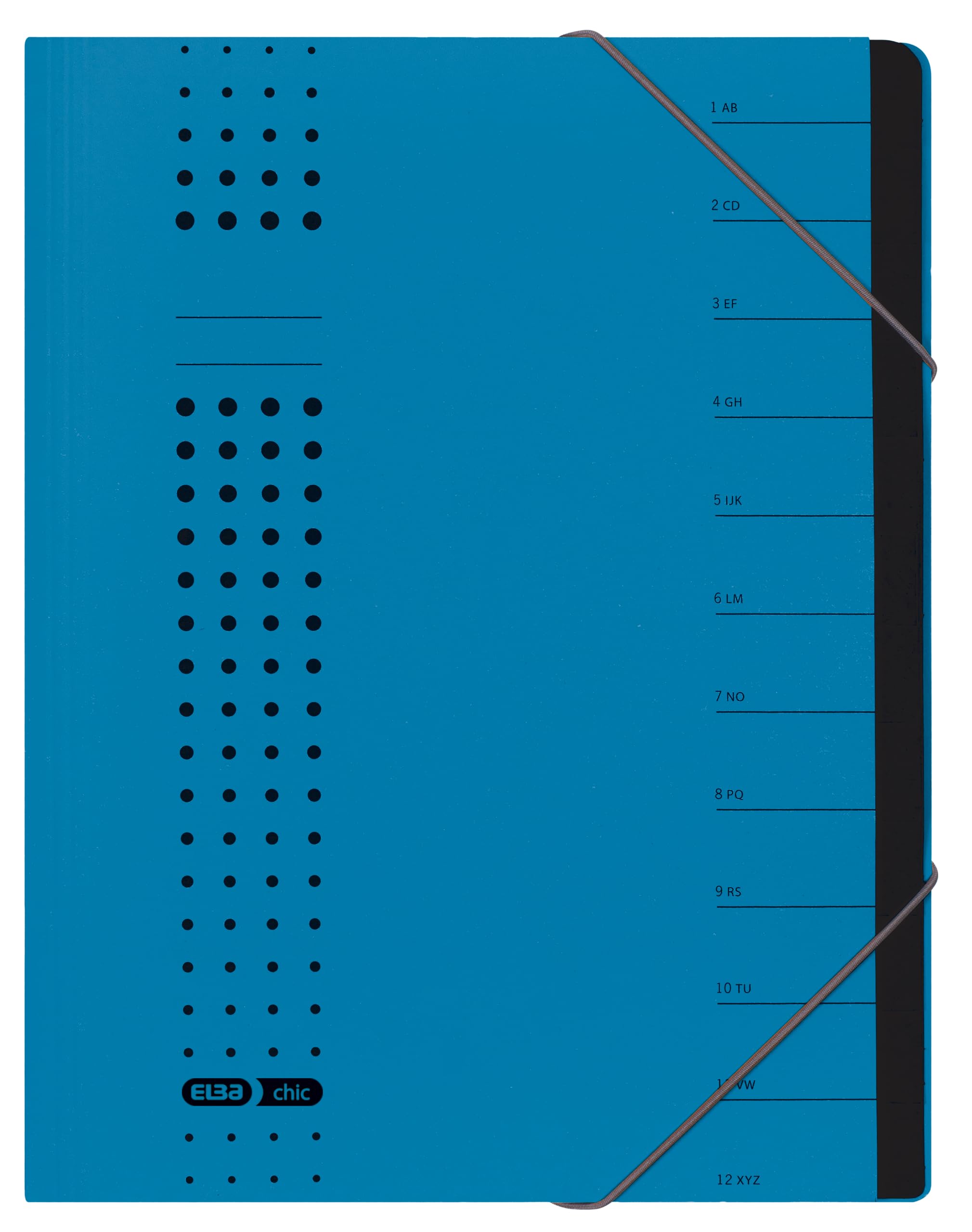 Elba 42496BL Organiser File Pages 1-12 Blue