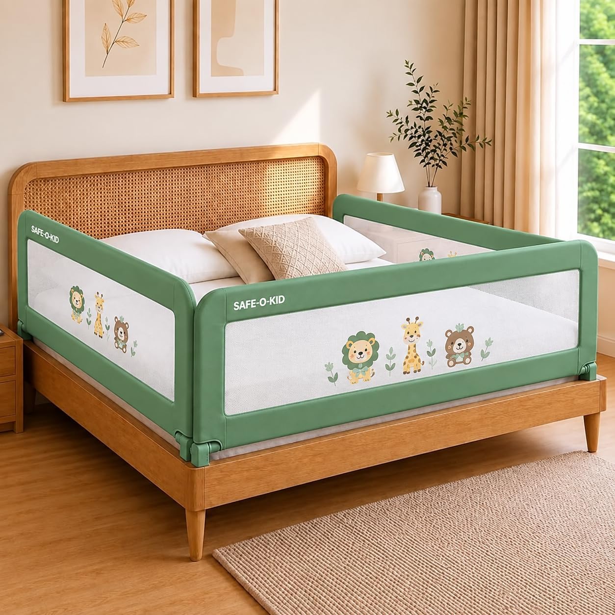 Safe-O-Kid Bed Rail Guard - Baby Safety -18