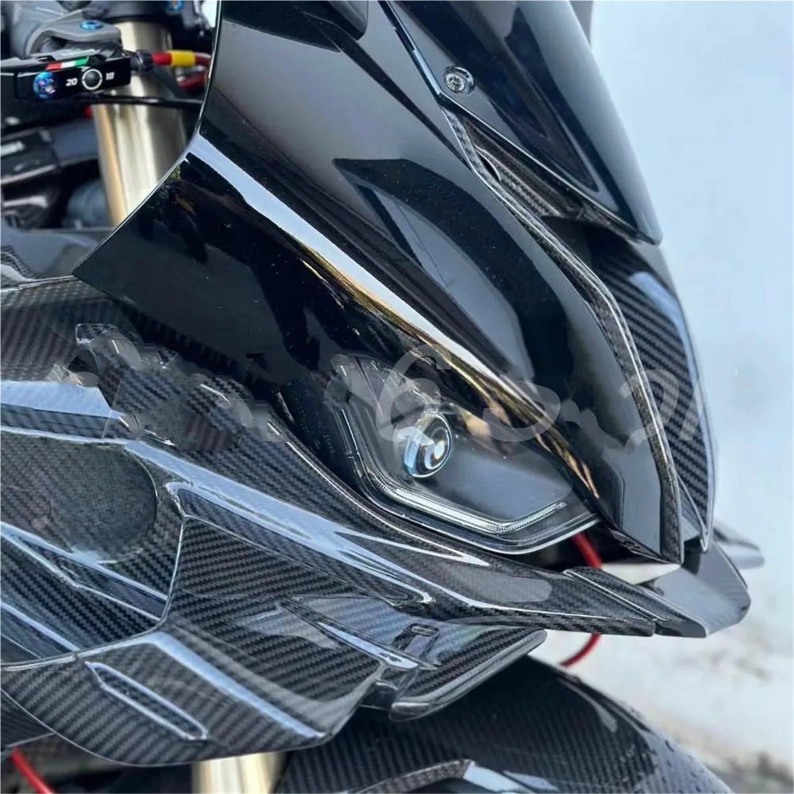 Motorcycle Tail Seat Akcesoria motocyklowe z włókna węglowego Forward Air Lip Cover Fairing pasujące do BMW S1000 RR M1000RR 2023+ Rear Fairing Seat Cowl(Full Carbon Fiber)