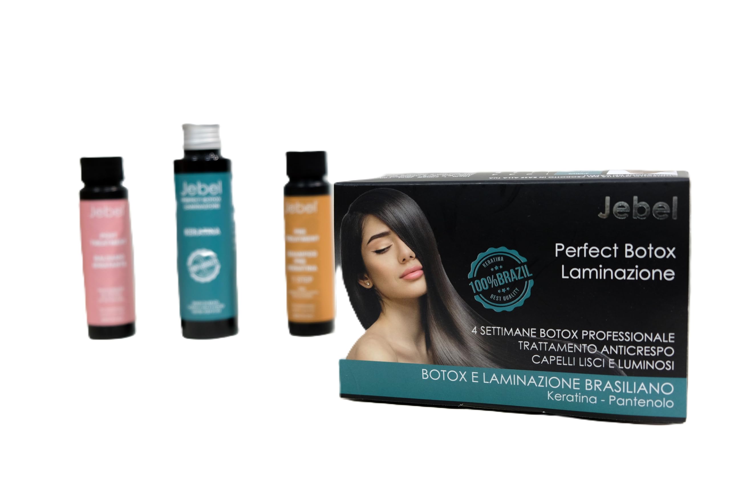 JEBEL Perfect Botox Laminazione - Kit Trattamento Anticrespo - 4 settimane - per capelli rovinati