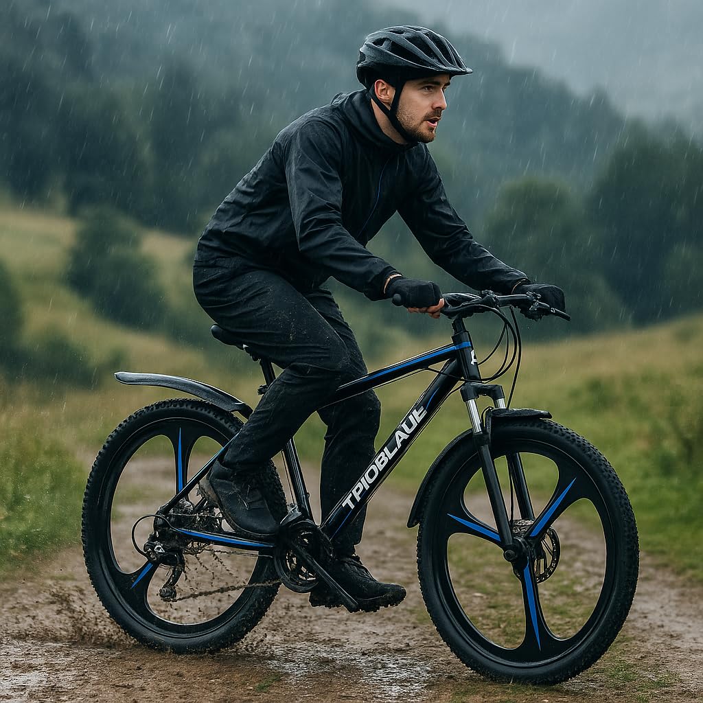 24/26/27.5 Zoll Allterrain Mountainbike,21-Gang Shimano Erwachsener Mountainbike mit Scheibenbremse und Schlammbrett,High-Carbon Stahlrahmen MTB Fahrrad,Mehrere Farbe