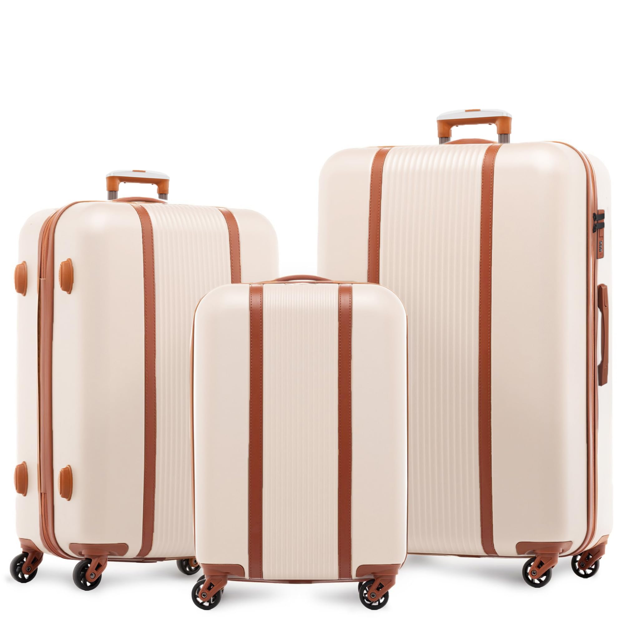 FERGÉ set di 3 valigie viaggio MILANO - bagaglio rigido dure leggera 3