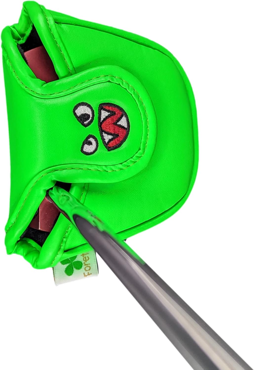 Foretra Driver Headcover Golf Club Covers Blade Square Mallet Putter Cover Alignment Stick Holder Hybrid Fairway Wood Head Cover Green Monster Novelty Golf Accessories