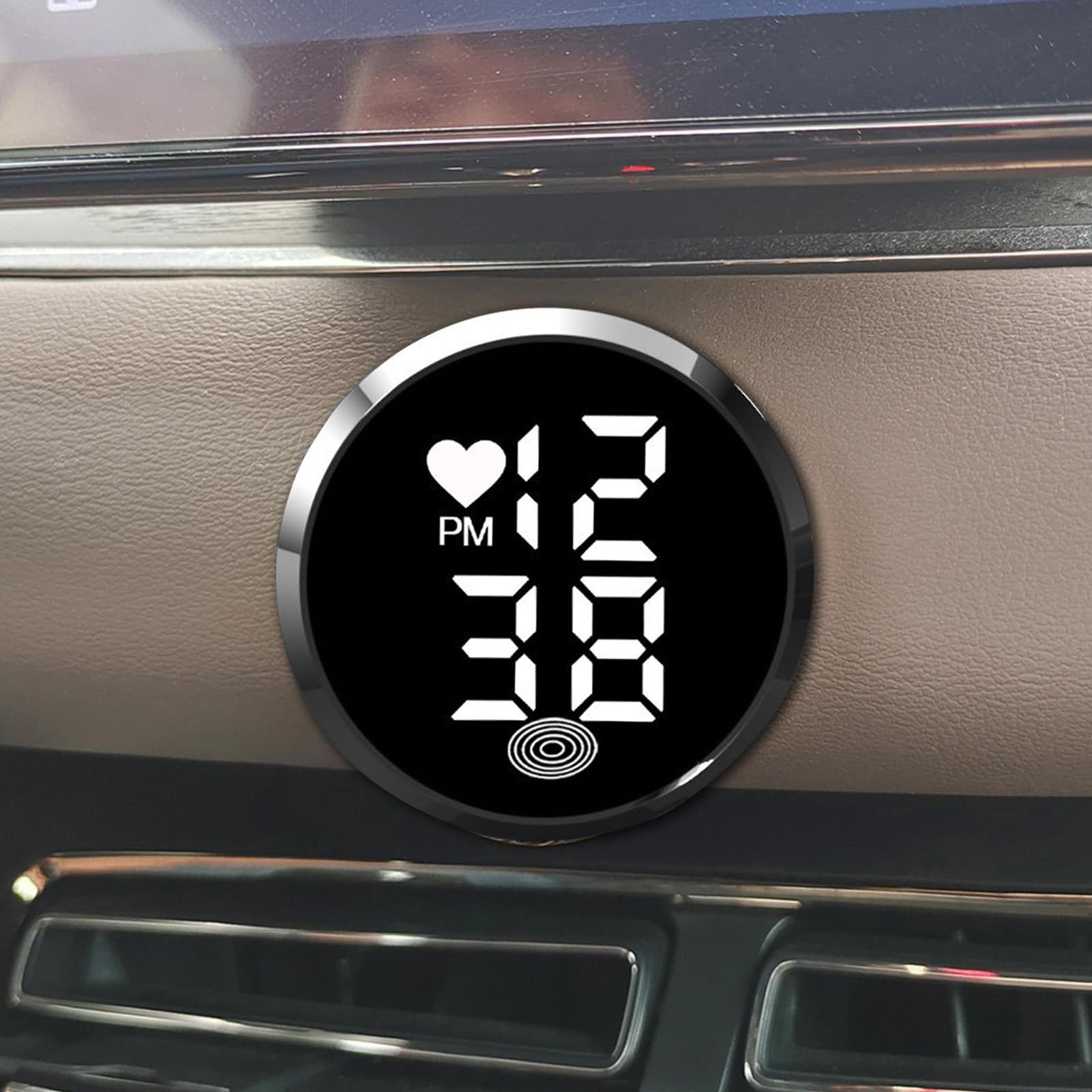 Zegary na deskę rozdzielczą do pojazdów Mini naklejany cyfrowy zegarek LED