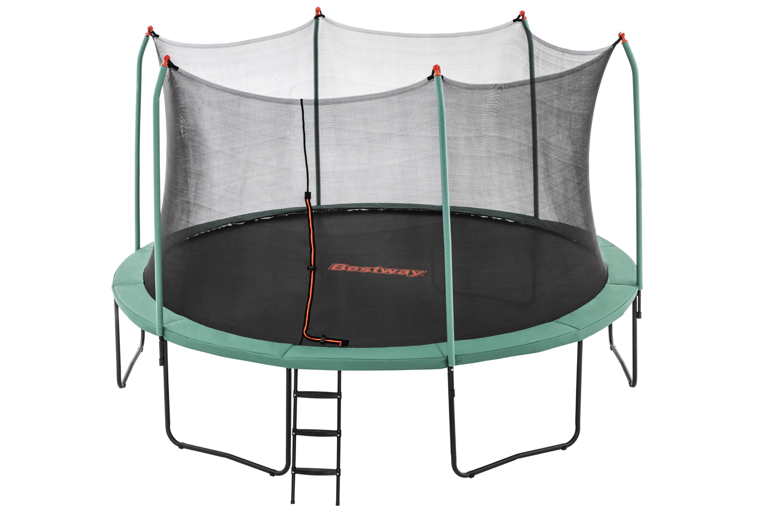 Bestway Trampoline extérieur pour Enfants Xtreme Air - 427 cm x 427 cm x 286 cm - Noir/Vert