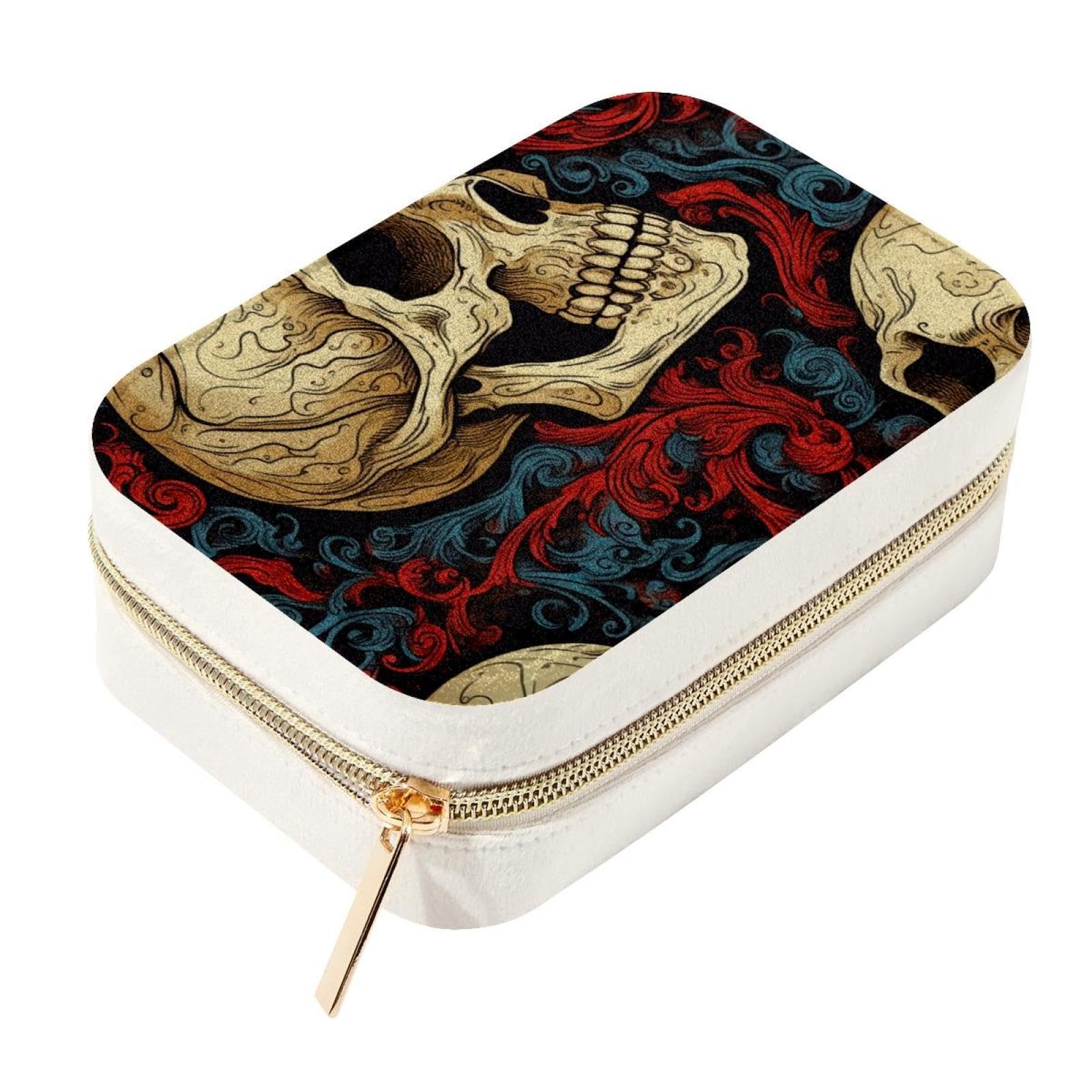 Organisateur de bijoux en velours avec fermeture éclair pour voyage portable