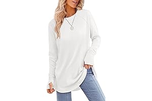Womens Plus Size Tunic Tops to Wear with Leggings Long Sleeve Thumb...