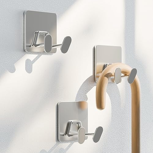 Miniatura 7 de susswiff Ganchos de ducha para ducha interior, extra pegajosos, accesorios de ducha, accesorios de ducha autoadhesivos para montar en la pared,