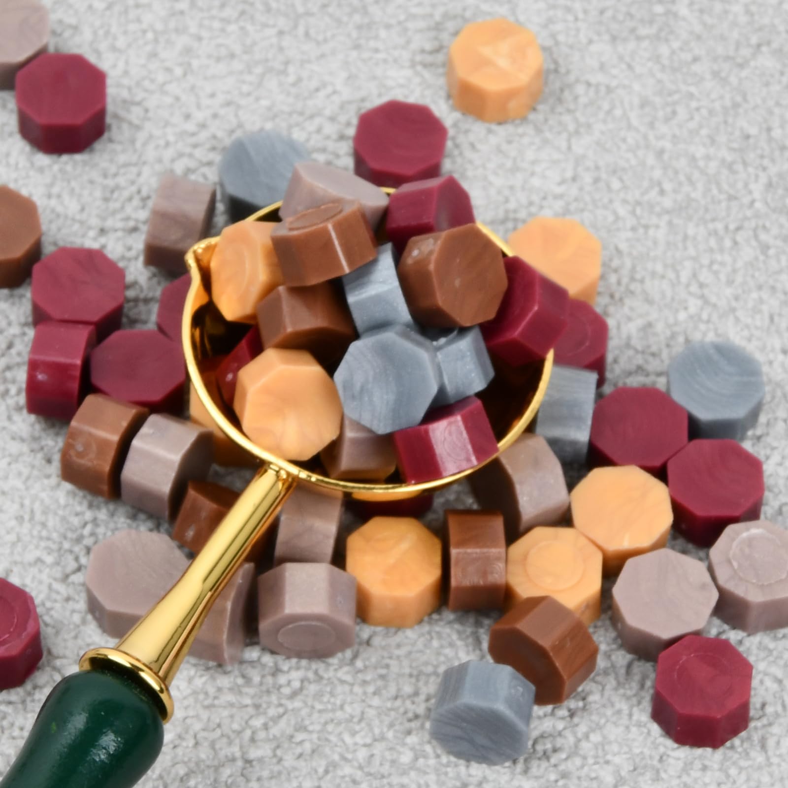 Kit di Timbri per Ceralacca, Sigillo Ceralacca Set, Ceralacca per Sigilli Kit, 6 Timbro Sigillo Di Cera, Forno di Fusione Cera Sigilli, Cera Lacca, Cucchiaio di Fusione per Ceralacca, Inviti, Buste
