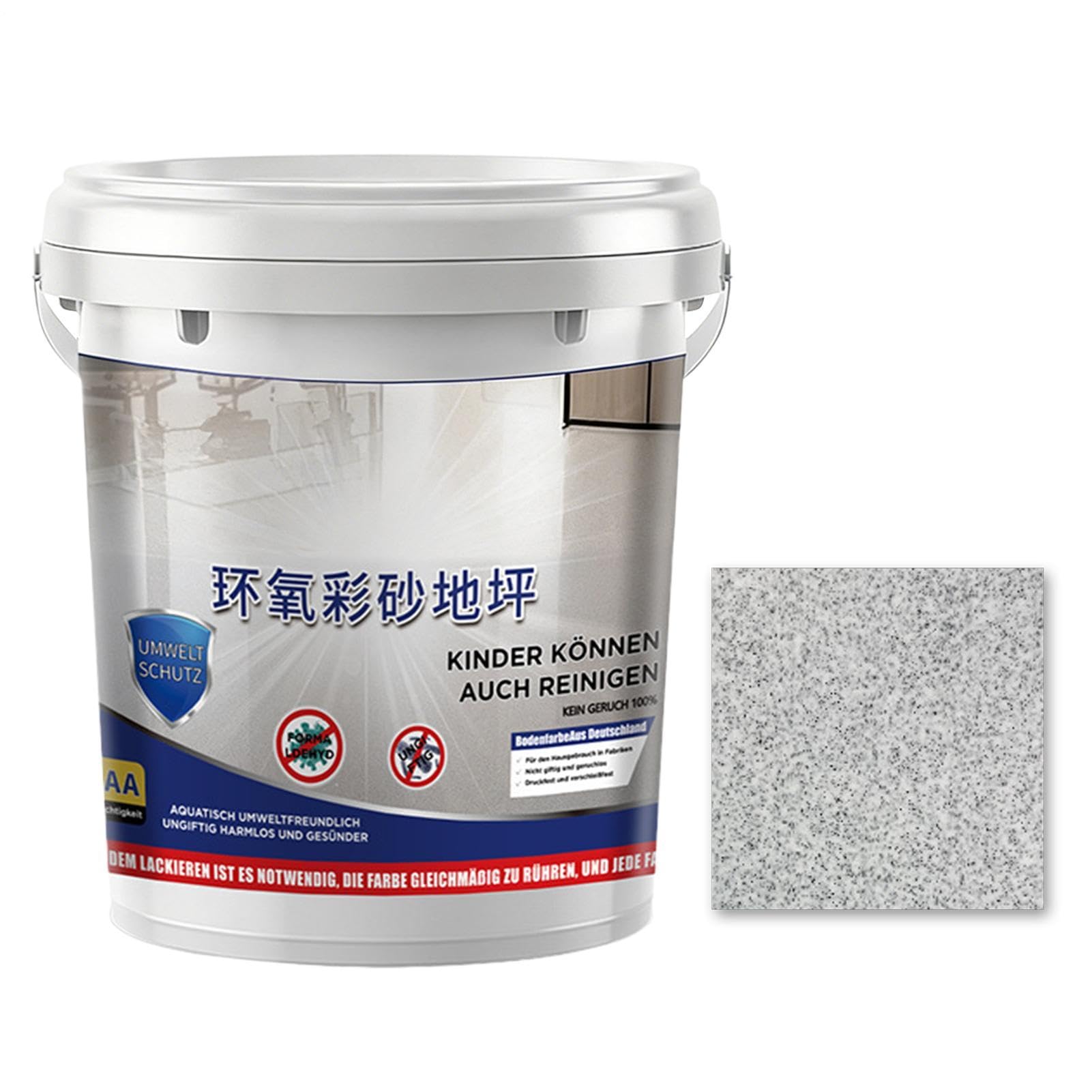 Garage Floor Paint,Self Leveling Wear Resistant | Epoxy Sand Paint for Concrete - for House Home Dorm Apartment Indoor Shower Room Garage Concrete Building