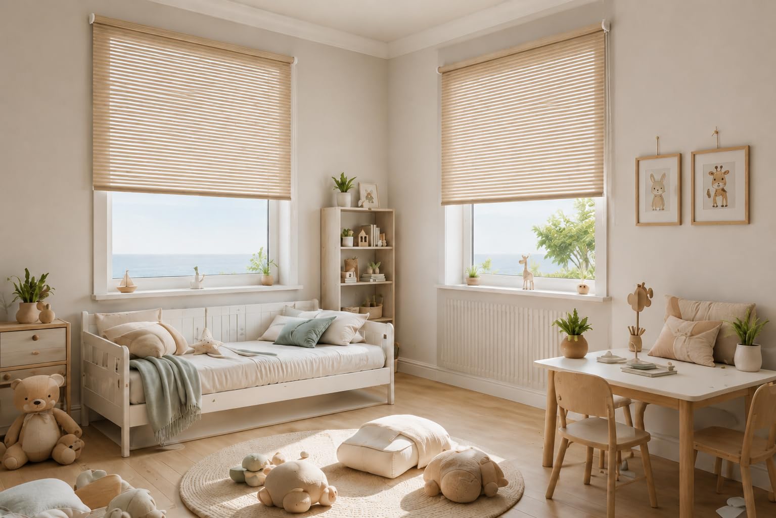 Estoralis Robert Tenda a Rullo Traslucida, Poliestere, Beige, 130 x 190 cm