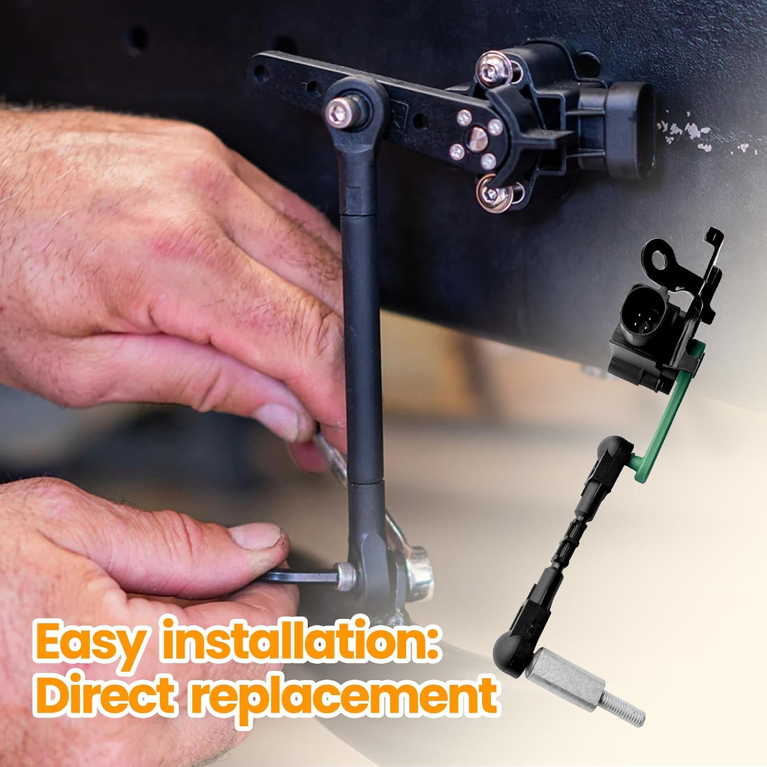 MILLISEC Front Left Suspension Ride Height Level Sensor Compatible with 2012-2018 A6 A8 S6 S7 S8 Car Height Sensor OE Replace# 4H0941285G, GRA094, DE4H94125A