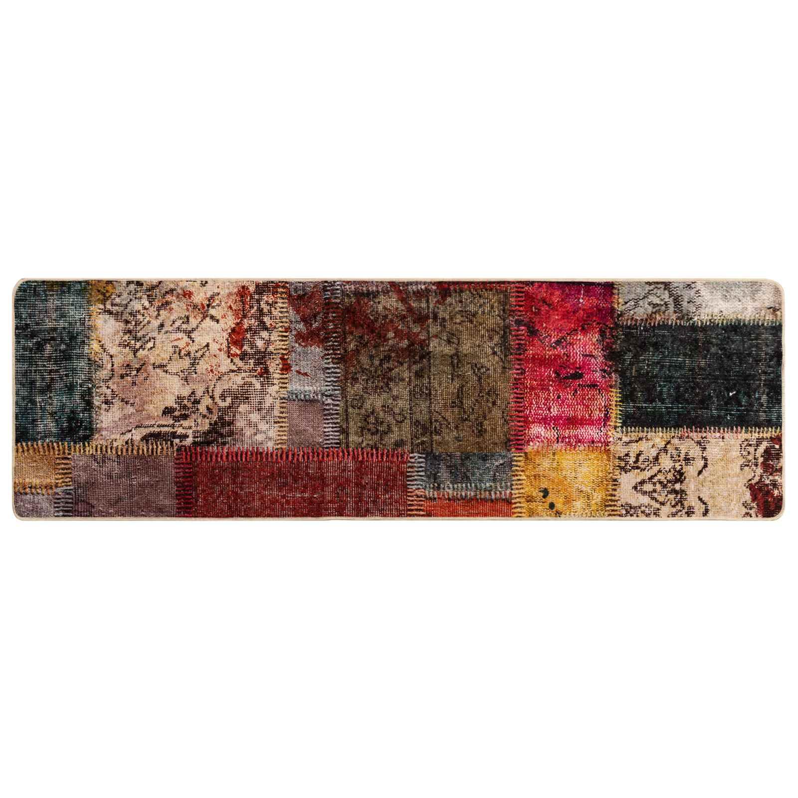 Tapis de couloir moderne 50 x 150 cm lavable et antidérapant pour cuisine