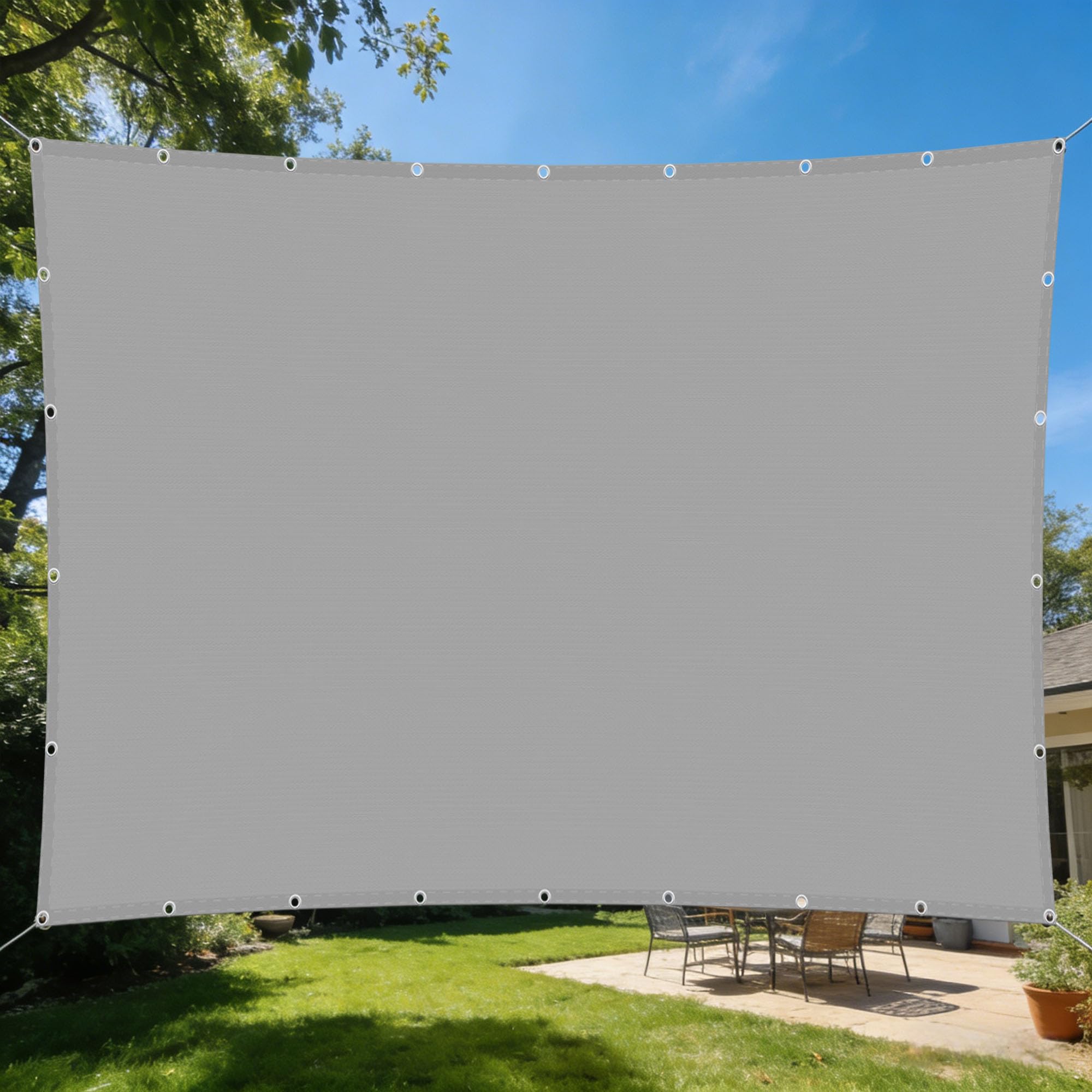 Toile ombrage extérieur imperméable 1.5x1.8 m pour des repas sur la terrasse à l'abri de la pluie