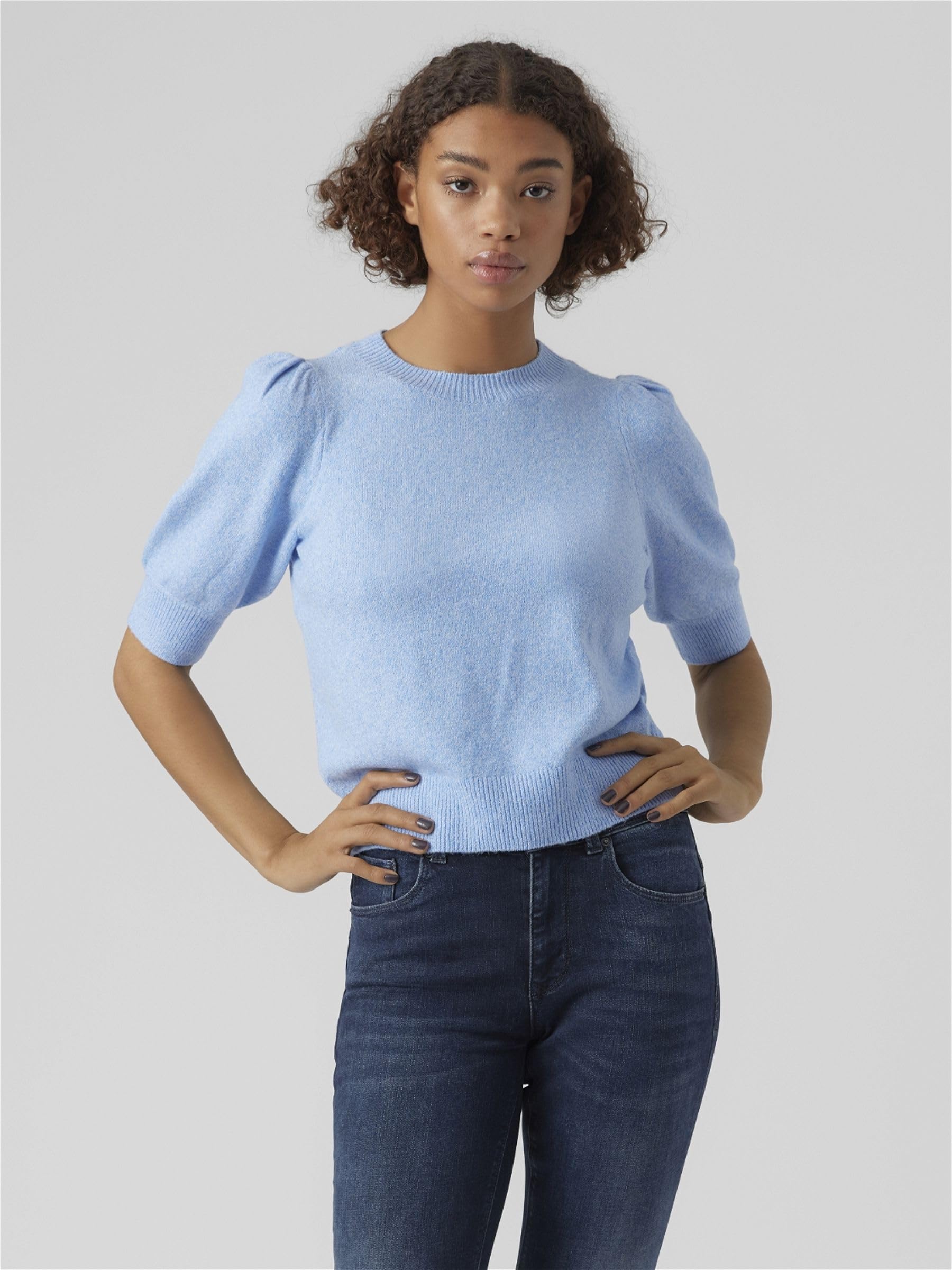 Vero Moda Vmdoffy Ga Noos-Pullover A Collo Alto Maglione Donna