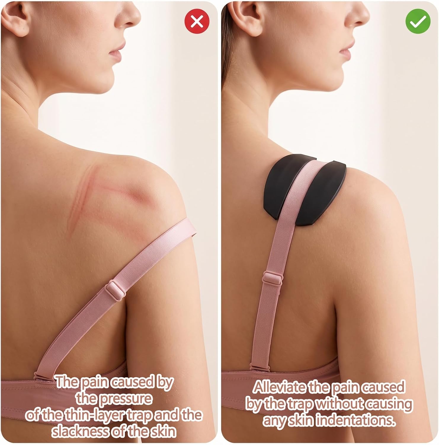 6 Pcs Bra Strap Cushion,Silicone Bra Strap Holders for Slipping image 5