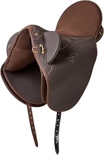 17" Black Synthetic Aussie Australian Stock Saddle 110S1289BR-17