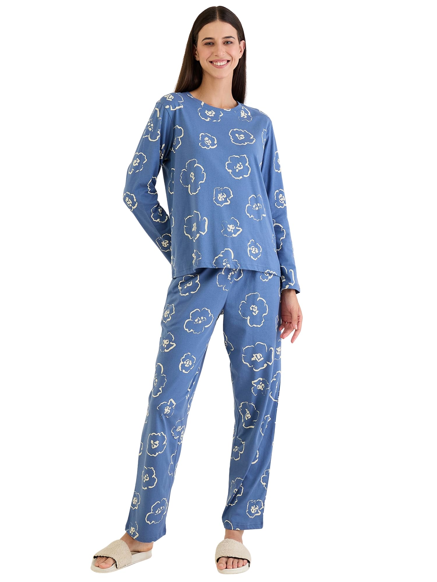sweet dreams Women's Floral Printed Pyjama Set-picture-33