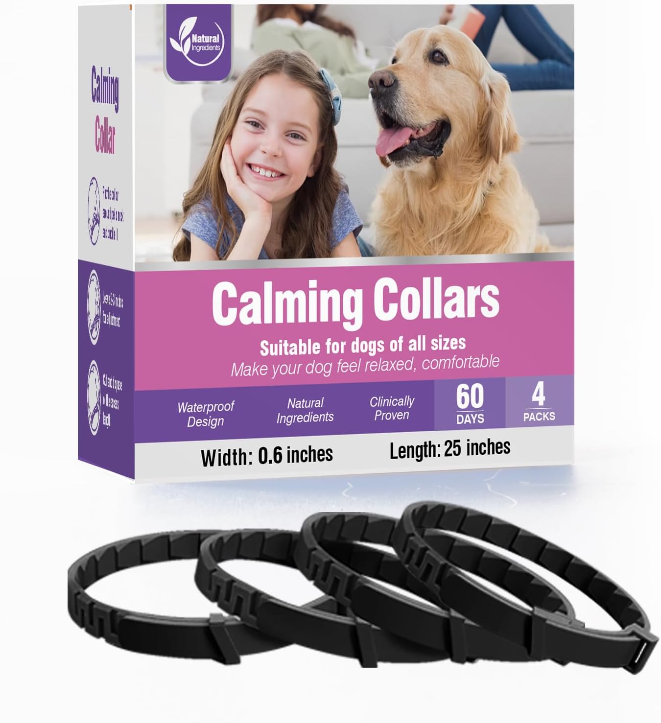 Calming Collar for Dogs Anti-Stress Collar Dog Relieves Separation ...