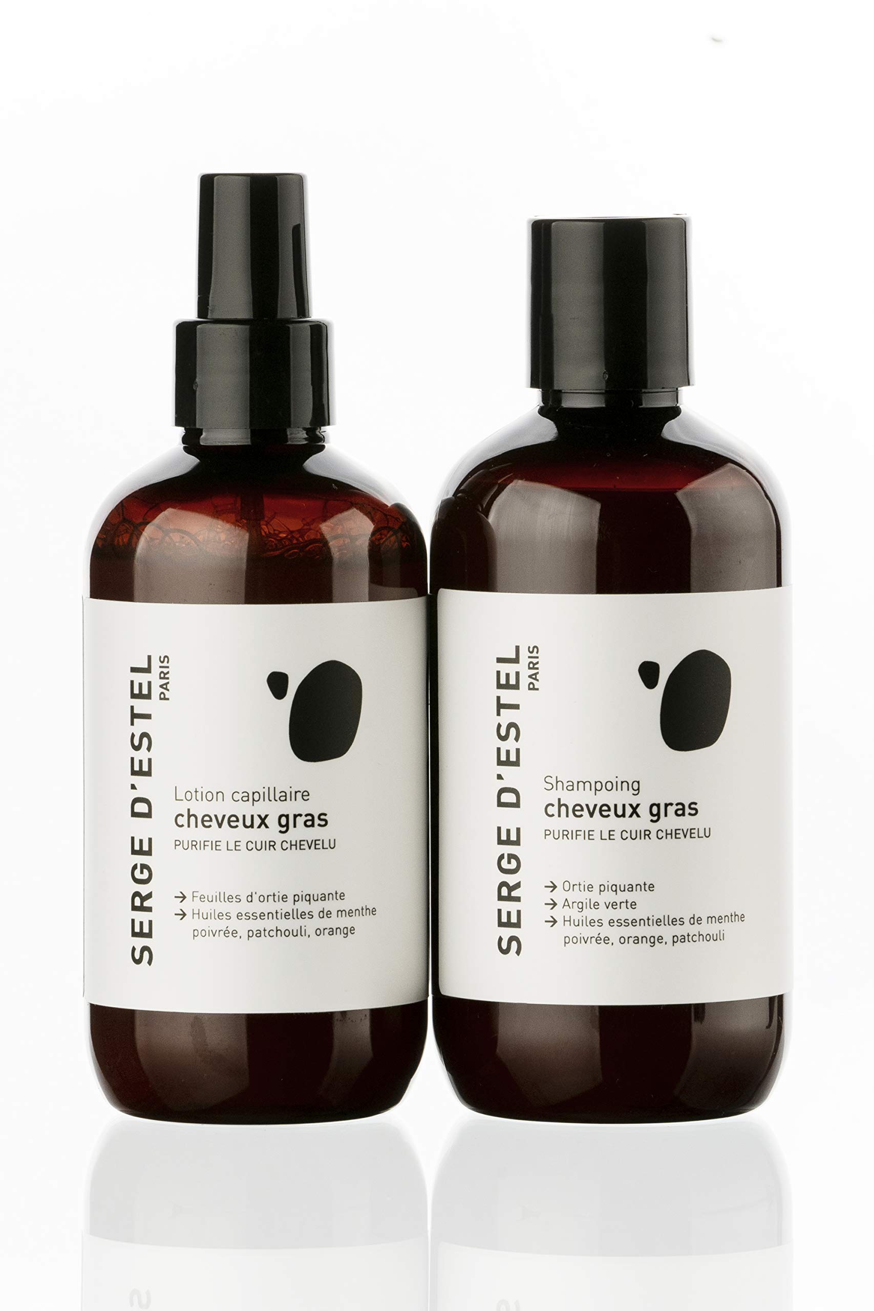 SERGE D'ESTEL PARISSulphate Shampoo and Spray for Oily Hair Vegan Formula with Green Clay that Purifies Volume and Regulates Excess Sebum of the Scalp 450ml