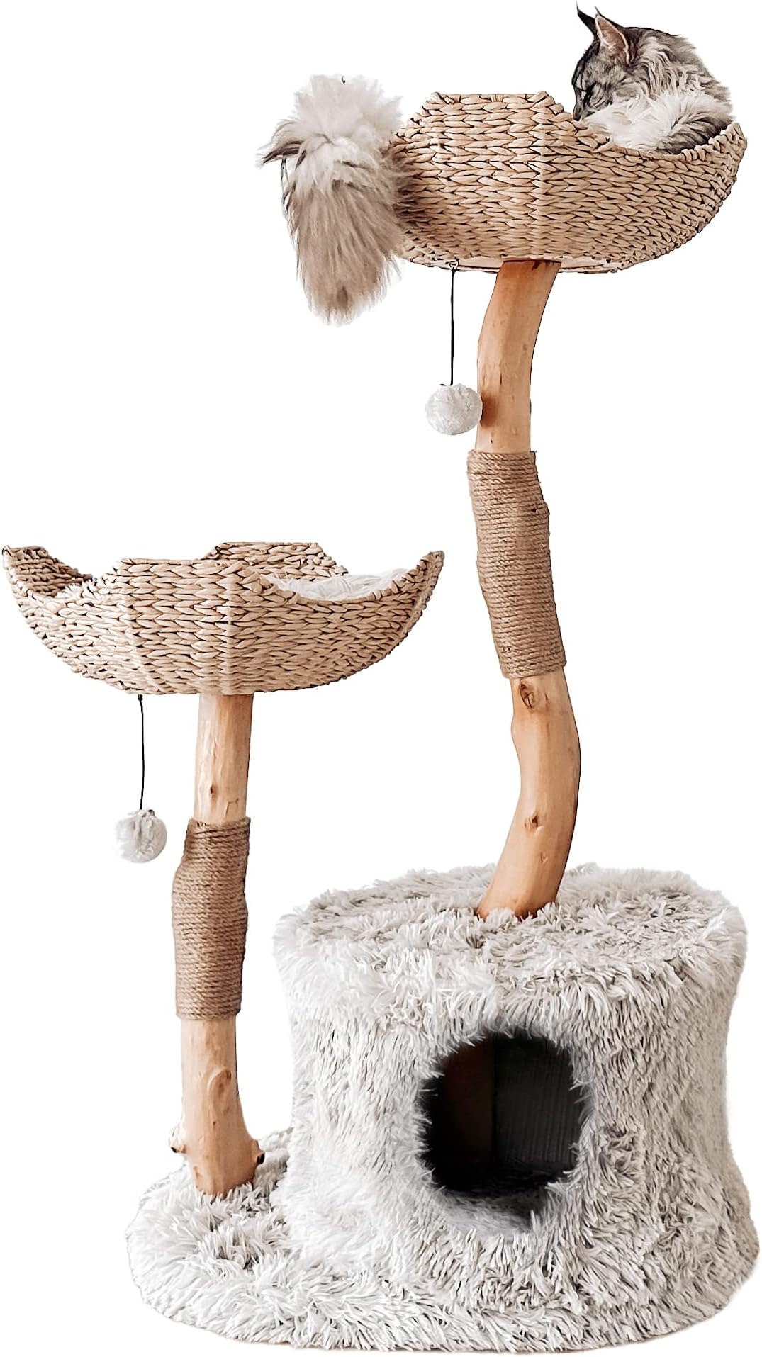 Mau Lifestyle Gray Cento Cat Tree, 45.5" H, 37 LBS, Grey/Gray