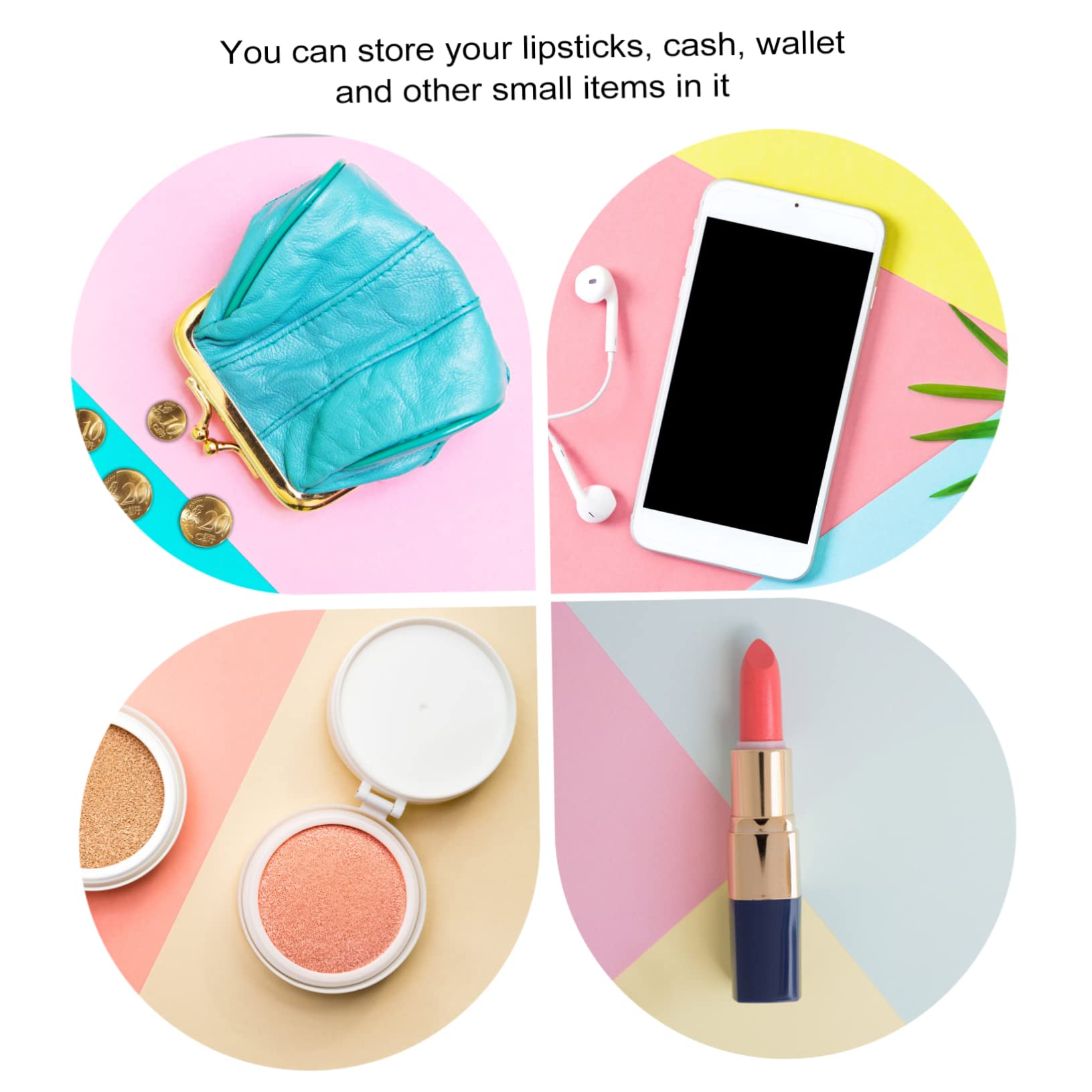 CHILDWEET Strass aus Pu Bauchtasche Kleiner Umhängetasche Damen und Kompakt mit Glitzersteinen und Verstellbarem Gürtel Silberfarben Praktisch für Reisen und Dating