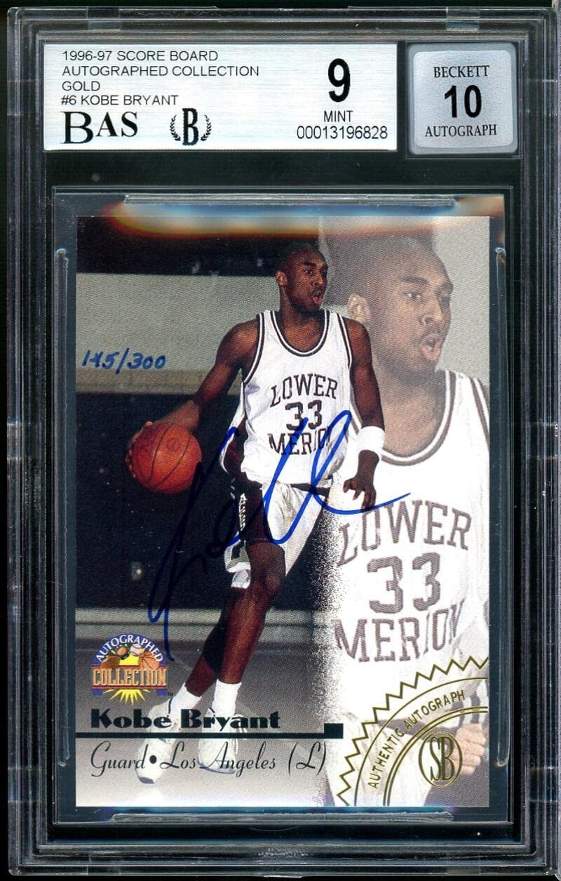 Amazon.com: Kobe Bryant Rookie Card 1996 Score Board Autograph 