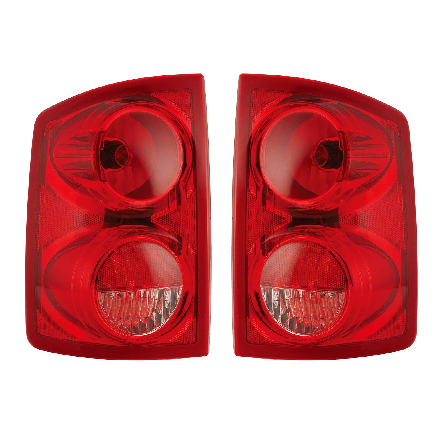 Tail Lights Rear Back Lamps Pair Set for 05-11 Dodge Dakota Pickup Left Driver & Right Passenger