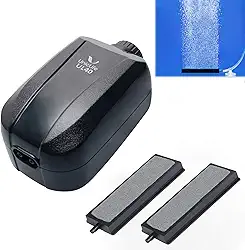 Uniclife Saída dupla de bomba de ar aquário com acessórios para tanque de até 100 galões