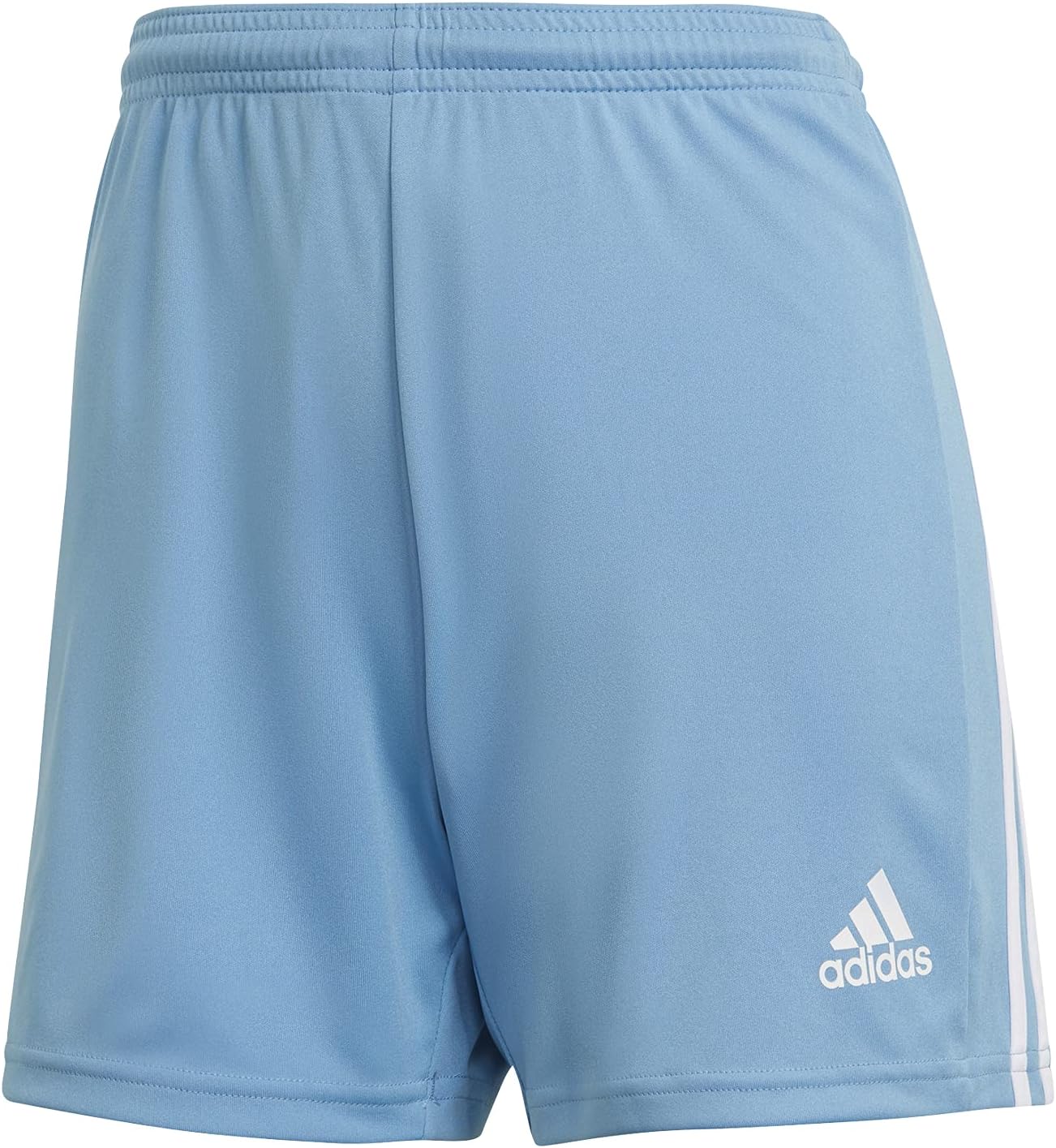 adidas Women's Squadra Shorts Medium Team Light Blue/White Full Stripes image 4 of 5 B087923R1C