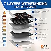 Vista 5 de Bolsa de documentos ignífuga e impermeable con cerradura, aislamiento de 6200℉, diseño patentado de solapa cerrada, caja de almacenamiento