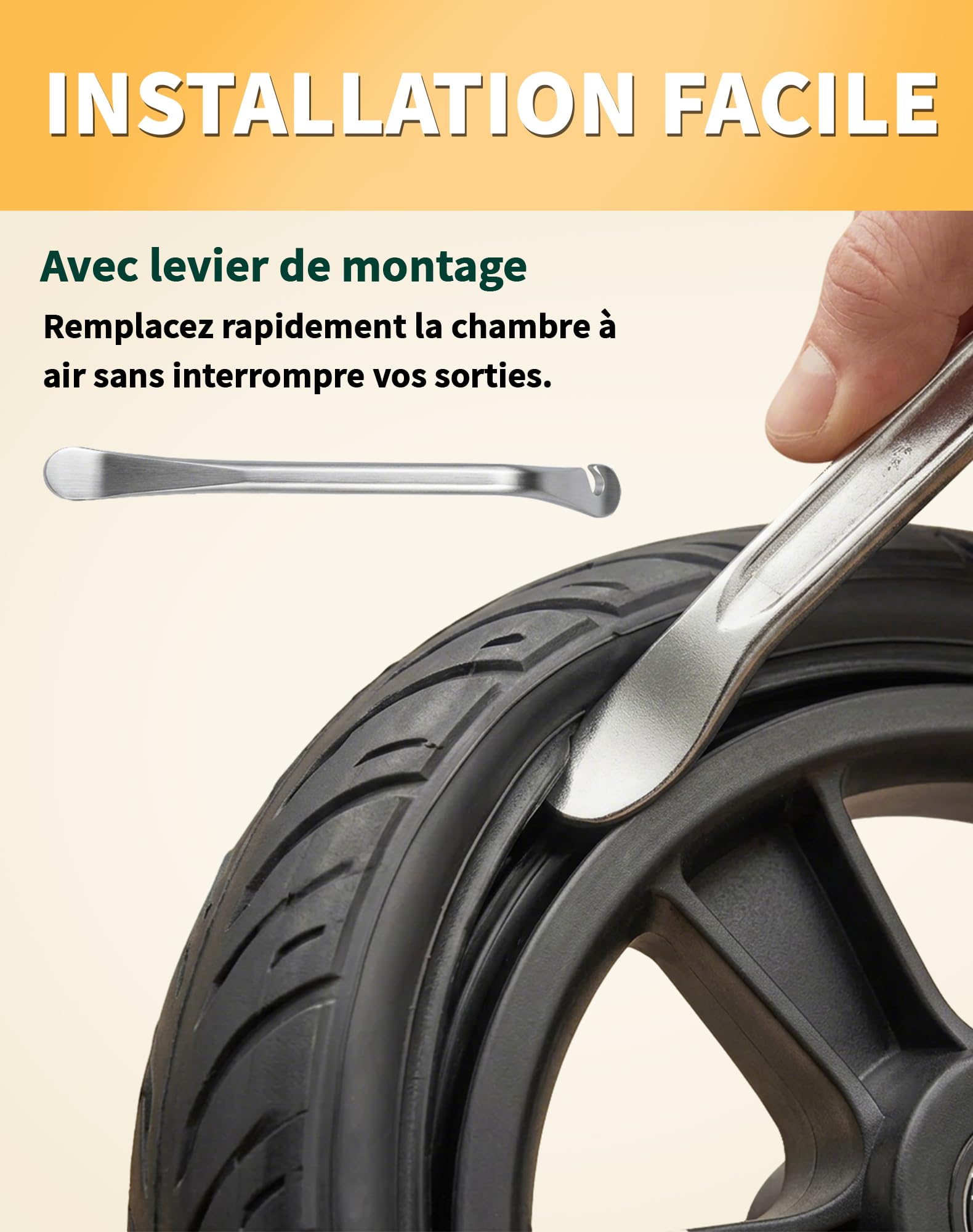 LAOYE 2 Pcs Chambre a Air 10x2.125 10x2 Valve Droite TR13 Chambre à Air 10 Pouces pour Trottinette Electrique