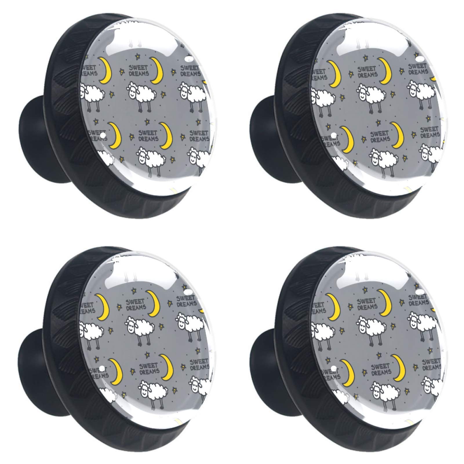 Boutons de tiroir en cristal 30 mm de qualité supérieure motif mouton