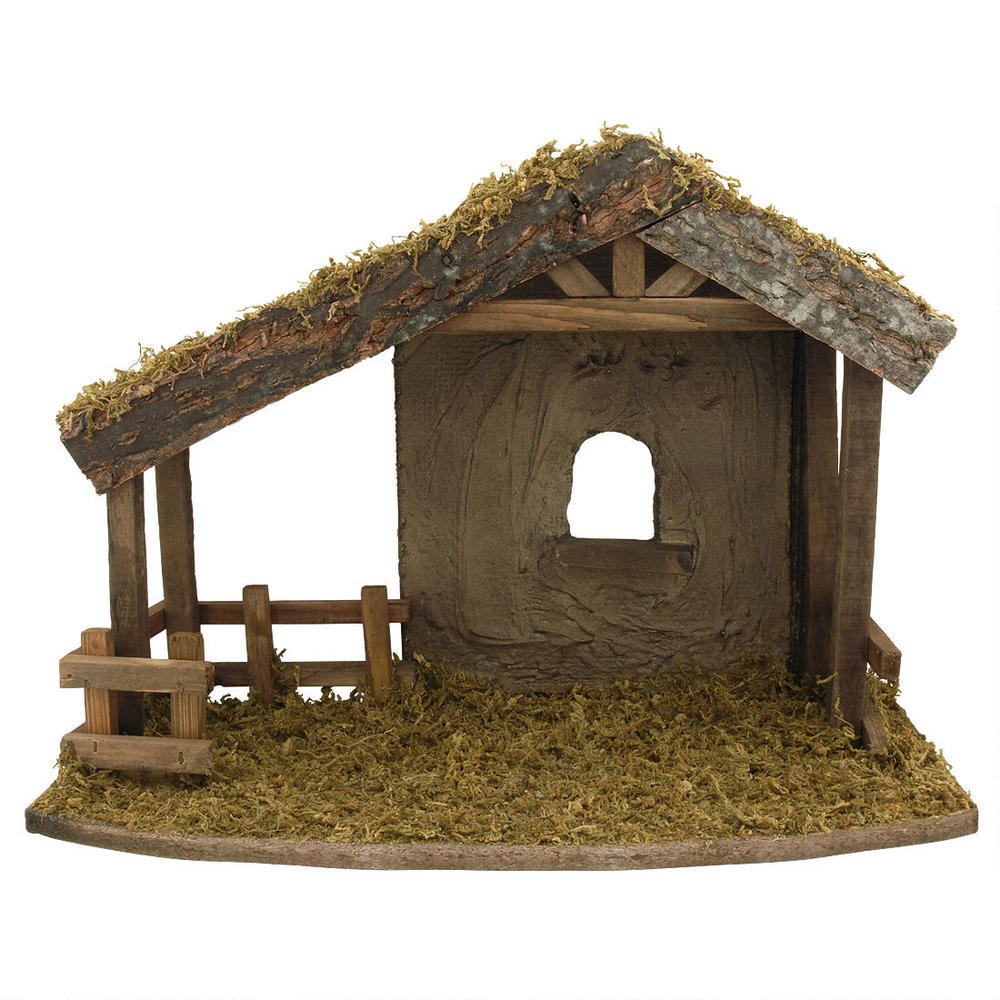 Roman Fontanini , Stable with a Fence, 5" Collection, Nativity Stable