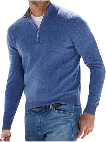 JEGULV Camisas de manga larga para hombre, casual, otoño, invierno, cuello redondo, sudaderas grandes y altas, camisetas deportivas
