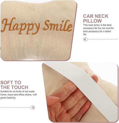 Miniatura 6 de Milisten Almohada transpirable de algodón para el cuello, 2 piezas, almohada de algodón para reposacabezas y cuello, almohada suave para asiento de