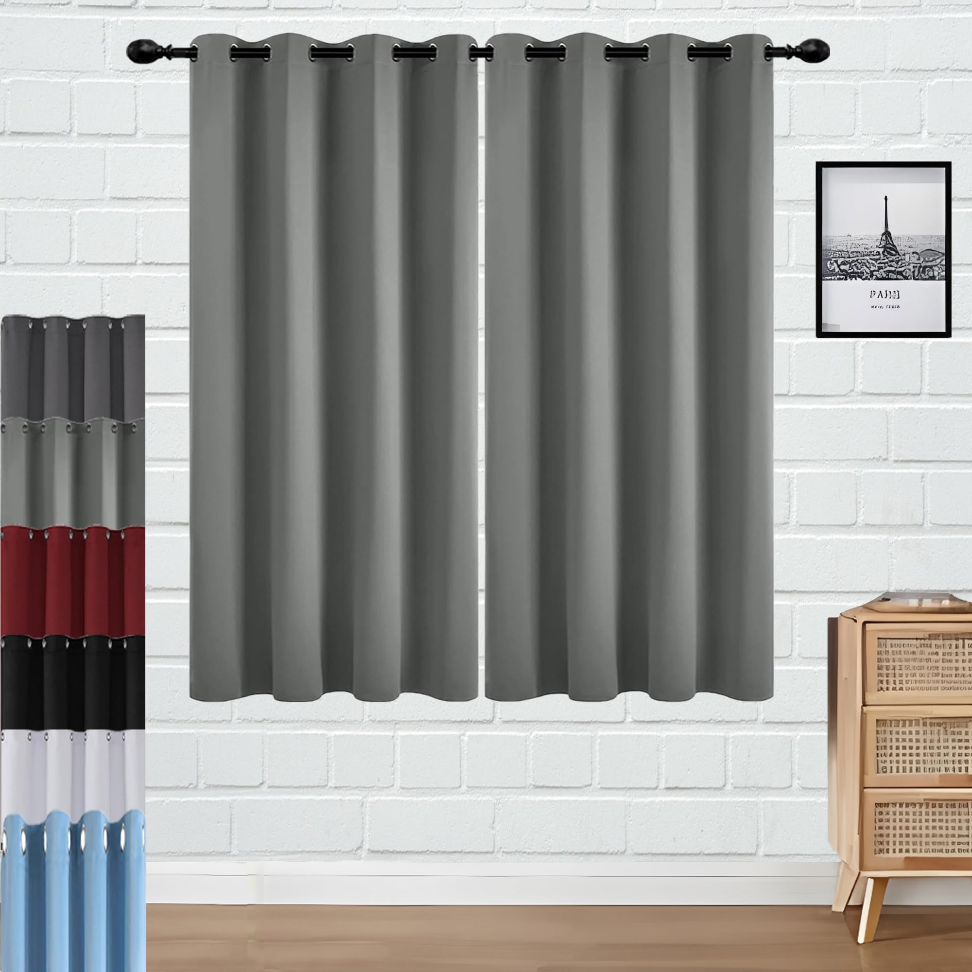 Rideau occultant isolant 70x70 cm pour optimiser le sommeil en chambre