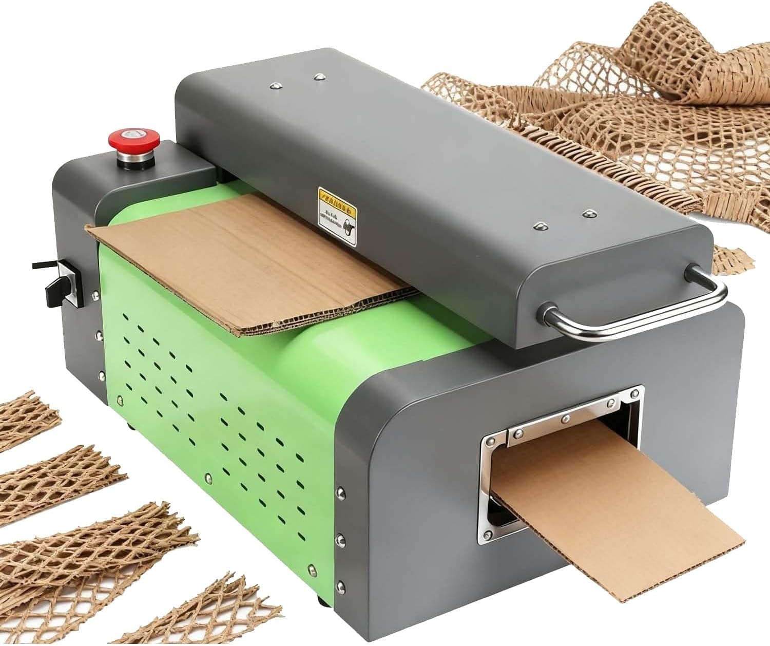 Corrugated Box Expansion Cutting Machine, Wasted Cardboard Slitting Mesh Strip Cutters, Waste Box Paperboard Kraft Expanding Pad Shredder Cutter for Packaging & Cardboard Management(325mm/12.8in)