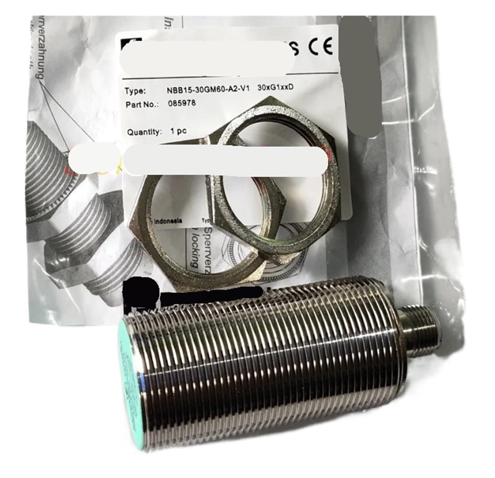 MBPAIHOP NBB15-30GM60-A2-V1 or NBB15-30GM60-A0-V1 Inductive Proximity Switch Sensor(NBB15-30GM60-A2-V1)