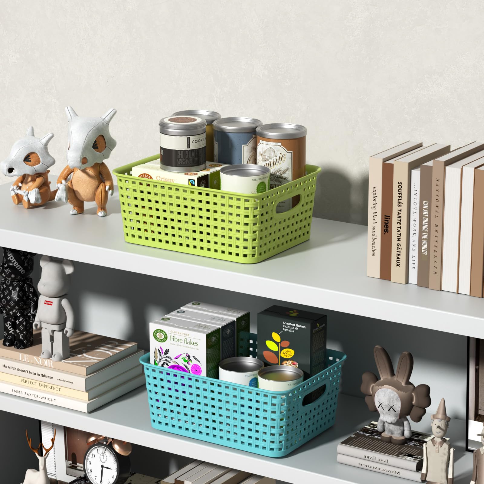 Ordate Grands Paniers De Rangeent Panier Organiseur Plastique De