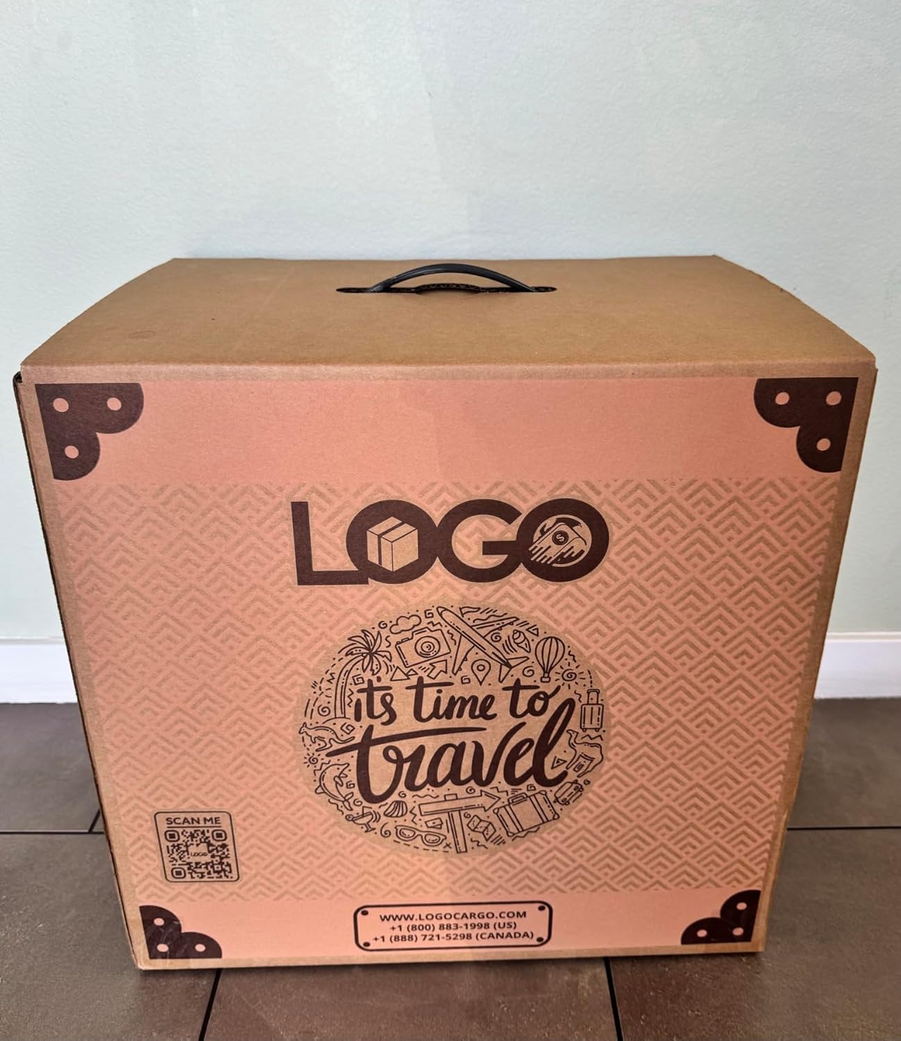 2 Pack LOGO Cargo TRAVEL Box - 21"x14"x20". Best alternative for your check-in luggage. Easy-to-carry with a durable handle. Bigger space, more gifts or pasalubong to bring back home! Made in USA.