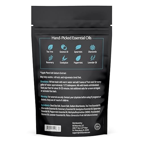 Miniatura 3 de Tea Tree Oil Foot Soak and Epsom Salts for soaking  Foot Spa and Remedy for Athletes Foot, Stinky Feet, and Foot Soak for Dry Cracked Feet  Detox