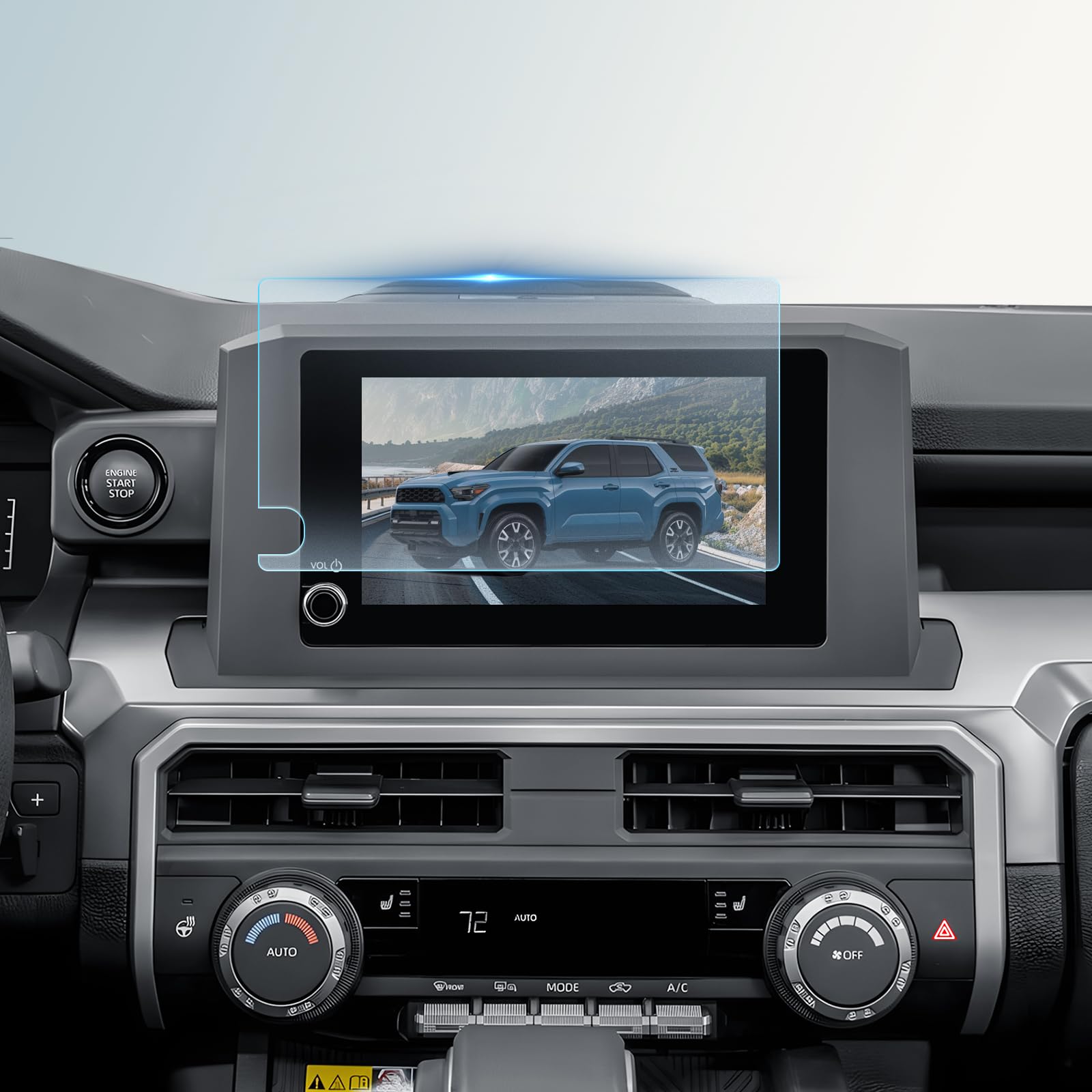 BIBIBO for 2025 Toyota 4Runner Screen Protector Matte 2025 Toyota 4Runner SR5/TRD Sport/TRD Off-Road/TRD Off-Road i-FORCE MAX 8" Display [Tempered