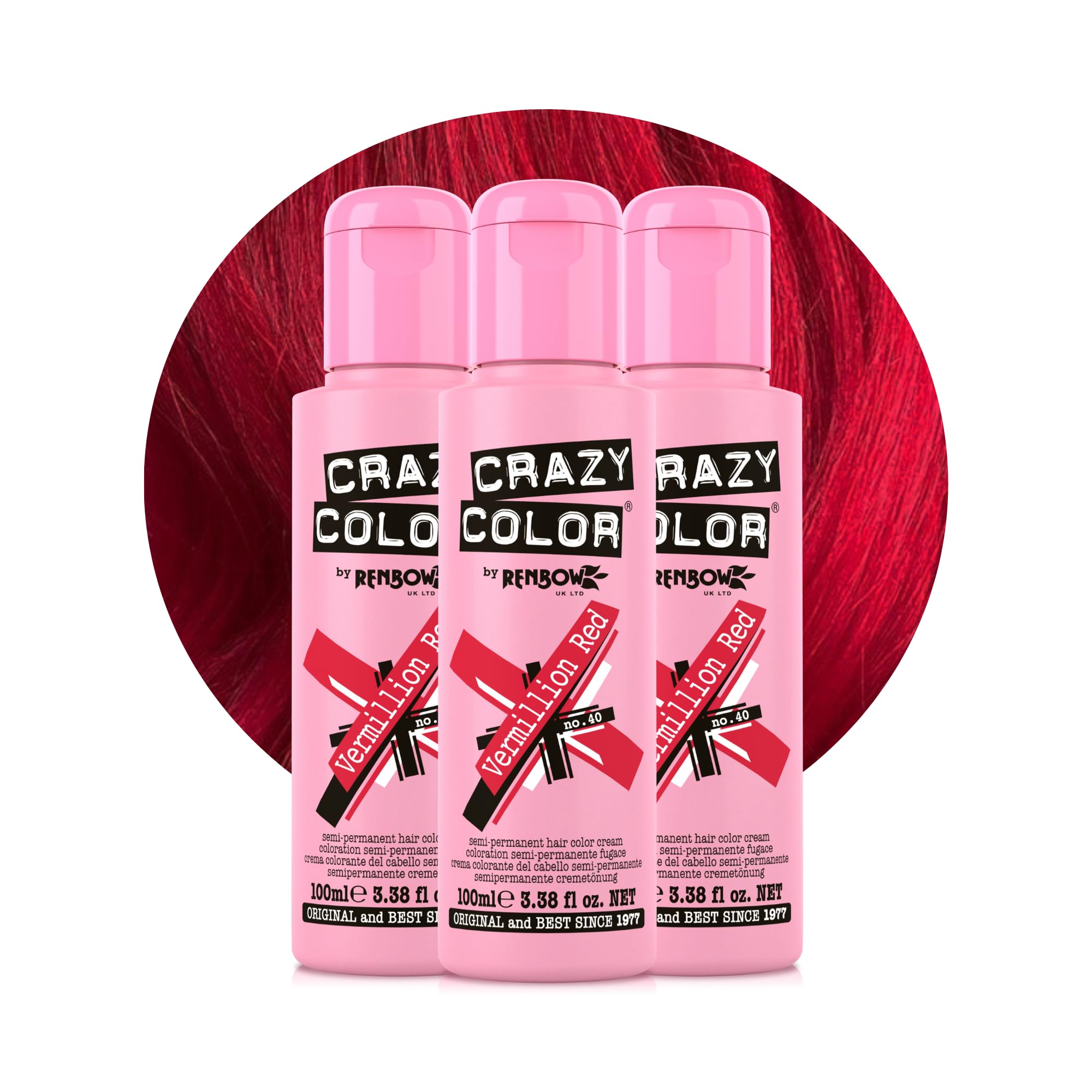 Crazy Color Natural Black Hair Dye Trio 300ml